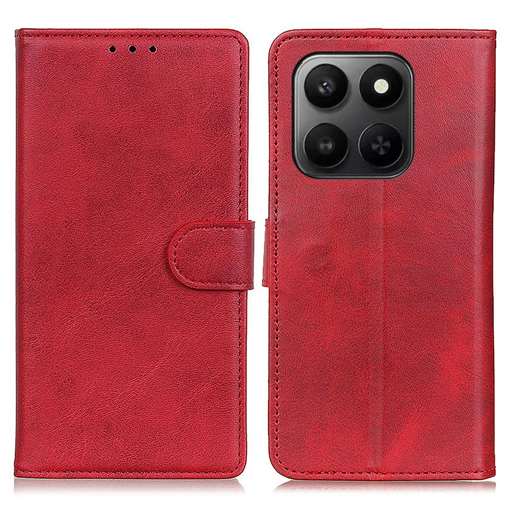 Leather Case For Honor X7d 5G  /  X7d 4G  /  400 Smart 4G  /  400 Smart 5G Cowhide Texture Wallet Stand Phone Cover