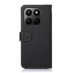 KHAZNEH Phone Case For Honor X7d 5G / X7d 4G / 400 Smart 4G / 400 Smart 5G RFID Blocking Wallet Litchi Texture PU Leather Cover with Strap