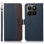 KHAZNEH Phone Case For Honor X7d 5G / X7d 4G / 400 Smart 4G / 400 Smart 5G RFID Blocking Wallet Litchi Texture PU Leather Cover with Strap
