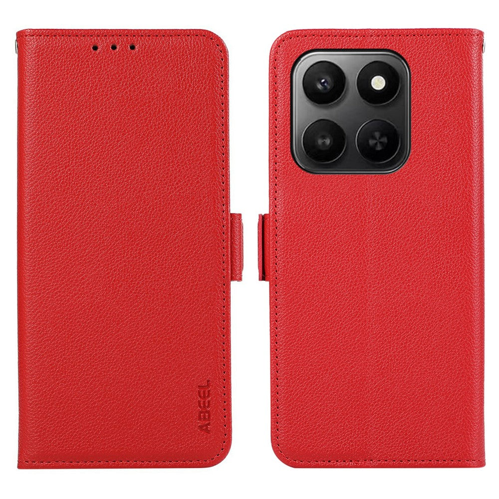 ABEEL Lædercover til Honor X7d 5G / X7d 4G / 400 Smart 4G / 400 Smart 5G Litchi-tekstur RFID-blokerende telefoncover