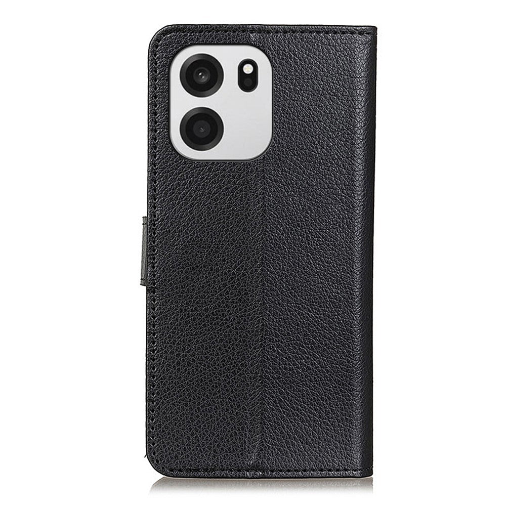 OnePlus Nord CE6 5G / Nord 6 5G / Turbo 6V 5G / Turbo 6 5G pung-etui i PU-læder, mobilcover med litchitekstur