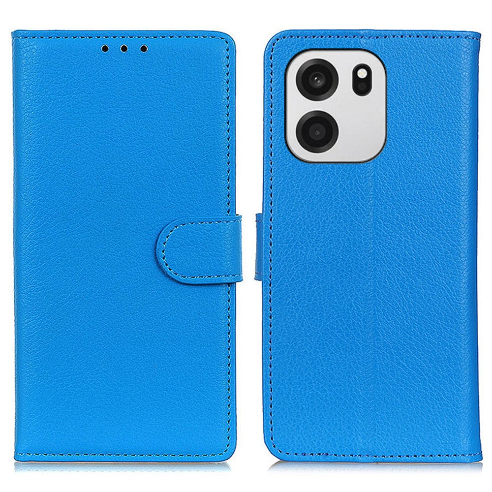 OnePlus Nord CE6 5G / Nord 6 5G / Turbo 6V 5G / Turbo 6 5G pung-etui i PU-læder, mobilcover med litchitekstur