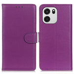 OnePlus Nord CE6 5G / Nord 6 5G / Turbo 6V 5G / Turbo 6 5G pung-etui i PU-læder, mobilcover med litchitekstur