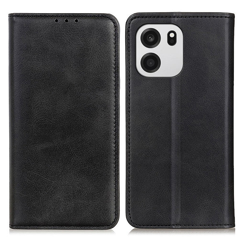 For OnePlus Nord CE6 5G / Nord 6 5G / Turbo 6V 5G / Turbo 6 5G Case Cowhide Texture Split Leather Flip Wallet Phone Cover