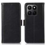 Genuine Cow Leather Case for Honor 400 Smart 4G / 400 Smart 5G / X7d 5G / X7d 4G RFID Blocking Wallet Phone Cover