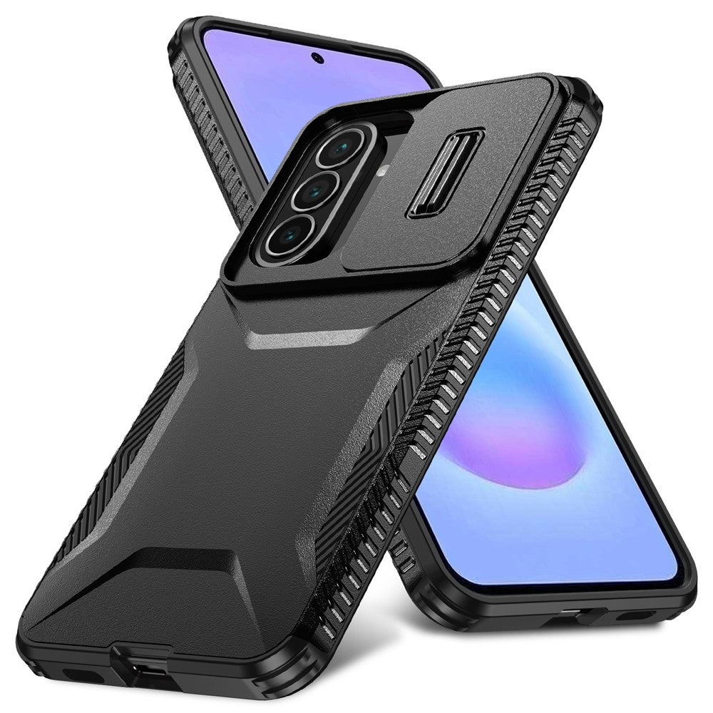 Til Samsung Galaxy A57 5G Cover Camshield TPU + PC Telefoncover Skridsikker Sidekant