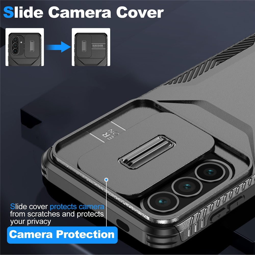Til Samsung Galaxy A57 5G Cover Camshield TPU + PC Telefoncover Skridsikker Sidekant