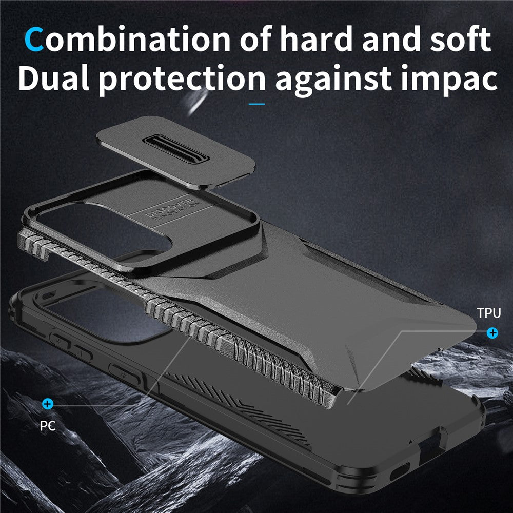 Til Samsung Galaxy A57 5G Cover Camshield TPU + PC Telefoncover Skridsikker Sidekant