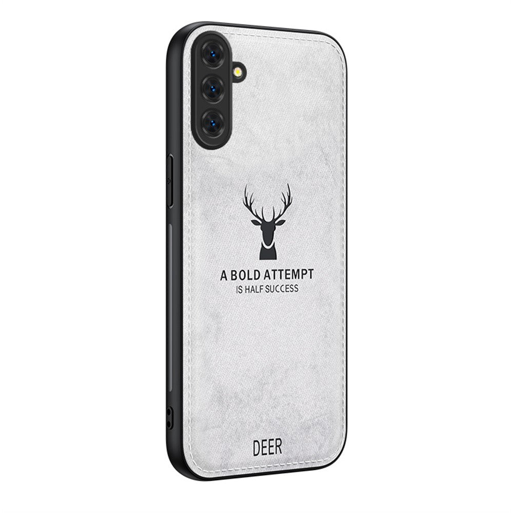 Samsung Galaxy S26-skal Hjortmönster Tygstruktur PU + PC + TPU mobilskal