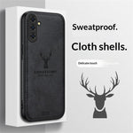 Samsung Galaxy S26-skal Hjortmönster Tygstruktur PU + PC + TPU mobilskal