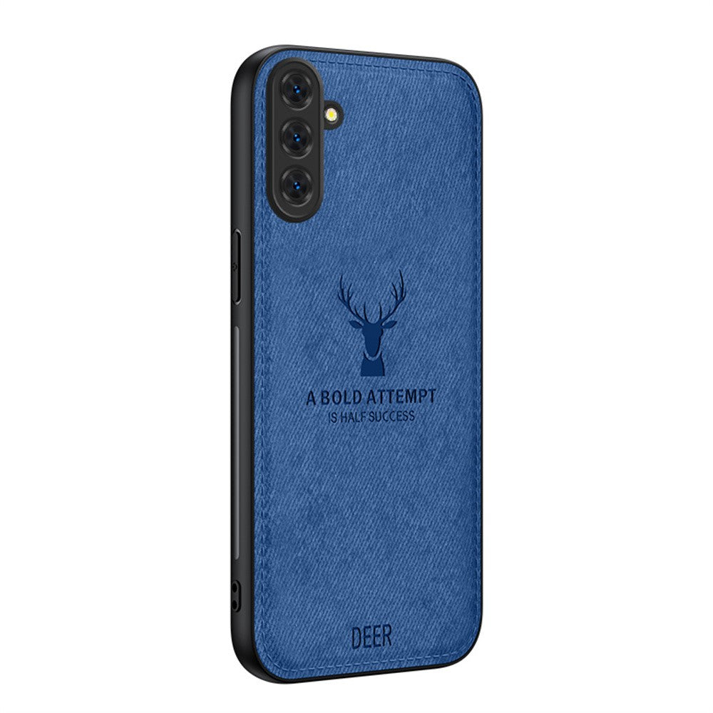 Samsung Galaxy S26-skal Hjortmönster Tygstruktur PU + PC + TPU mobilskal