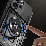For Oppo Reno15 F 5G Magnetic Case Rotating Kickstand TPU + PC Phone Cover