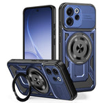 For Oppo Reno15 F 5G Magnetic Case Rotating Kickstand TPU + PC Phone Cover