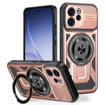 For Oppo Reno15 F 5G Magnetic Case Rotating Kickstand TPU + PC Phone Cover