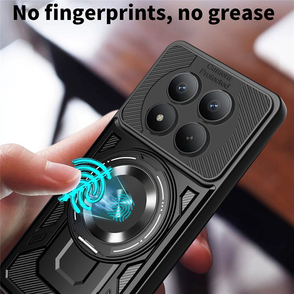 Magnetic Case For Xiaomi Poco M8 Pro 5G  /  Redmi Note 15 Pro+ 5G (Global) Rotating Kickstand TPU + PC Phone Cover
