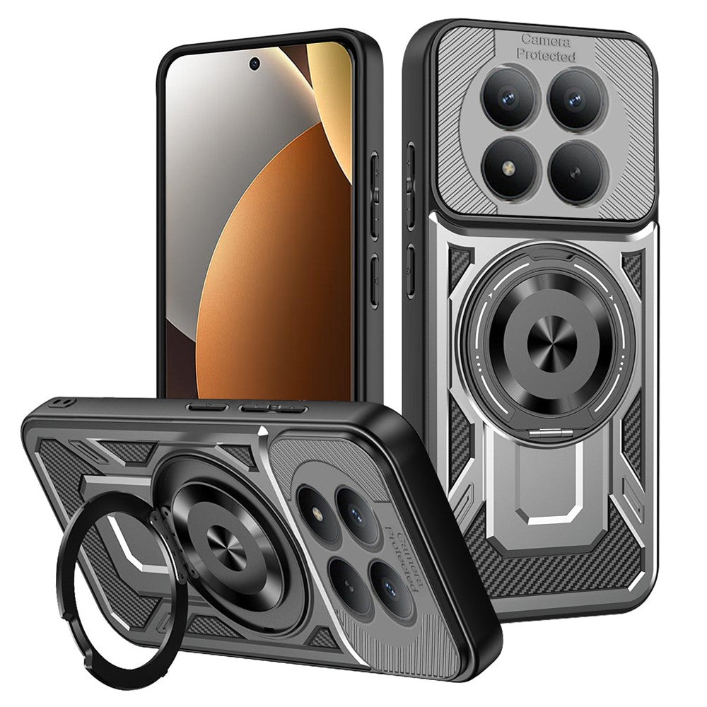 Magnetic Case For Xiaomi Poco M8 Pro 5G  /  Redmi Note 15 Pro+ 5G (Global) Rotating Kickstand TPU + PC Phone Cover