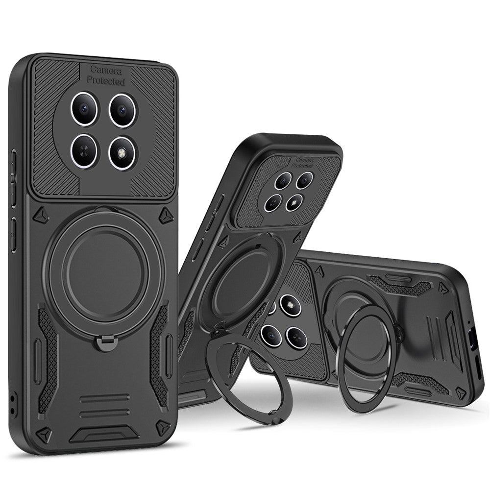 Magnetic Case For Xiaomi Poco M8 5G  /  Redmi Note 15 5G (Global) Shockproof TPU + PC Phone Back Cover with Kickstand