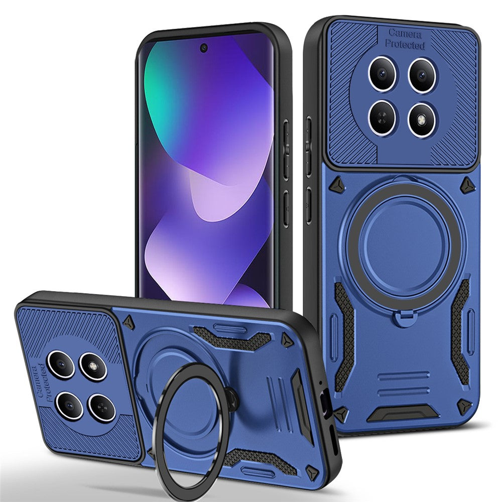 Magnetic Case For Xiaomi Poco M8 5G  /  Redmi Note 15 5G (Global) Shockproof TPU + PC Phone Back Cover with Kickstand