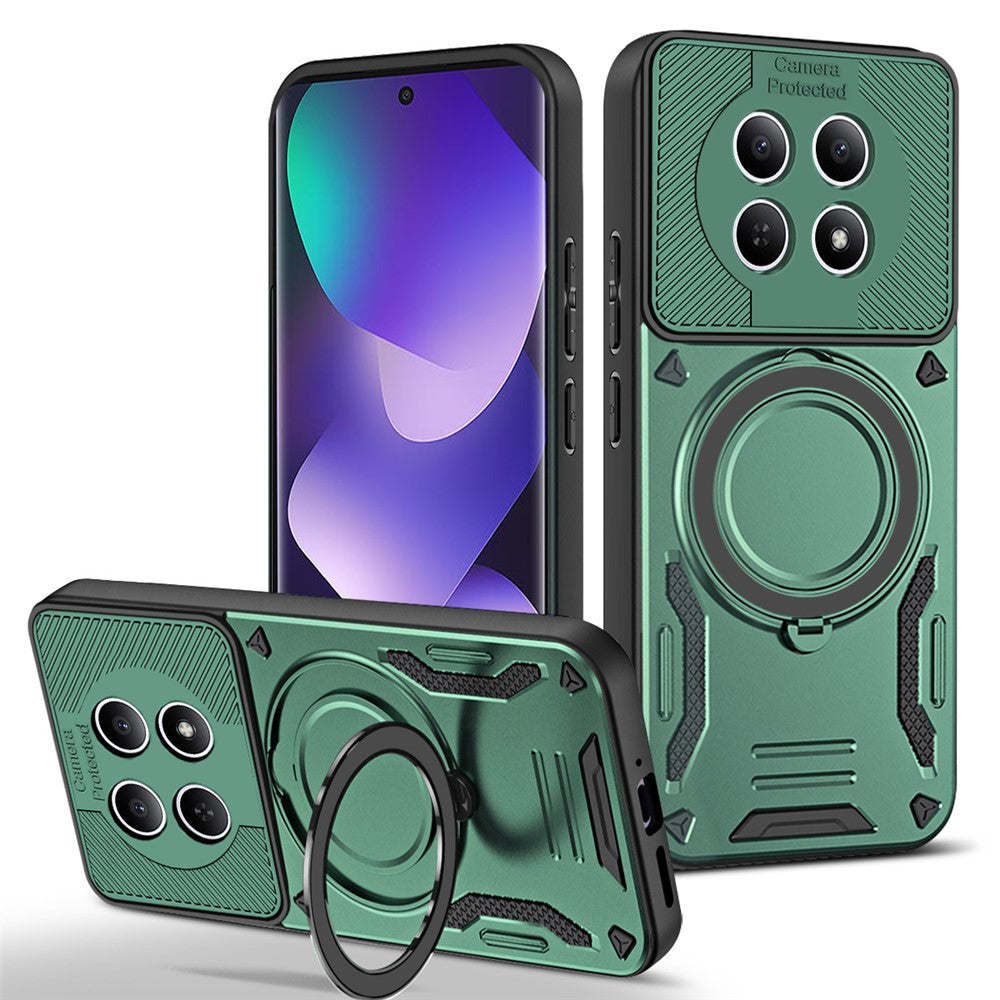Magnetic Case For Xiaomi Poco M8 5G  /  Redmi Note 15 5G (Global) Shockproof TPU + PC Phone Back Cover with Kickstand