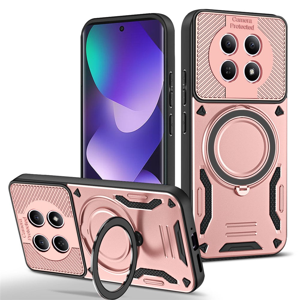 Magnetic Case For Xiaomi Poco M8 5G  /  Redmi Note 15 5G (Global) Shockproof TPU + PC Phone Back Cover with Kickstand