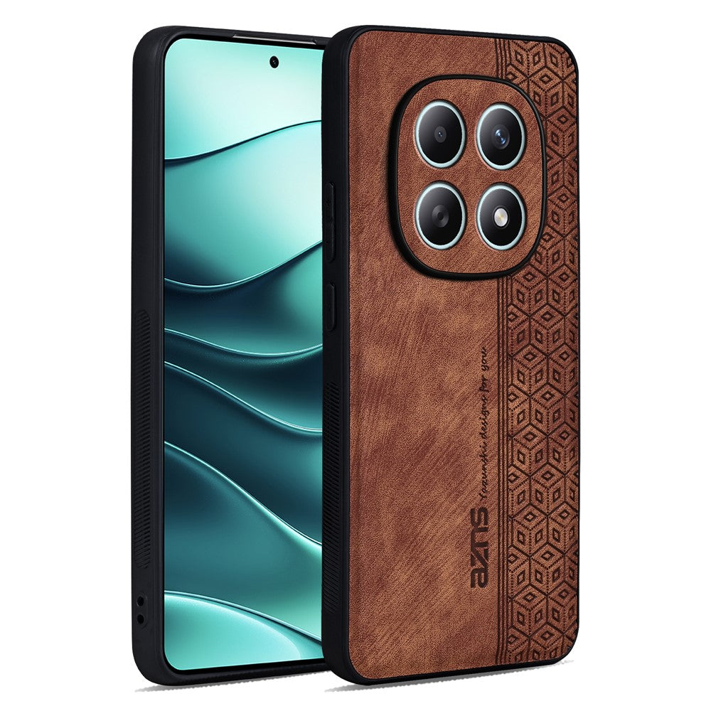 AZNS For Xiaomi Redmi Note 15 4G (Global) Case PU Leather Covered TPU Phone Protective Cover