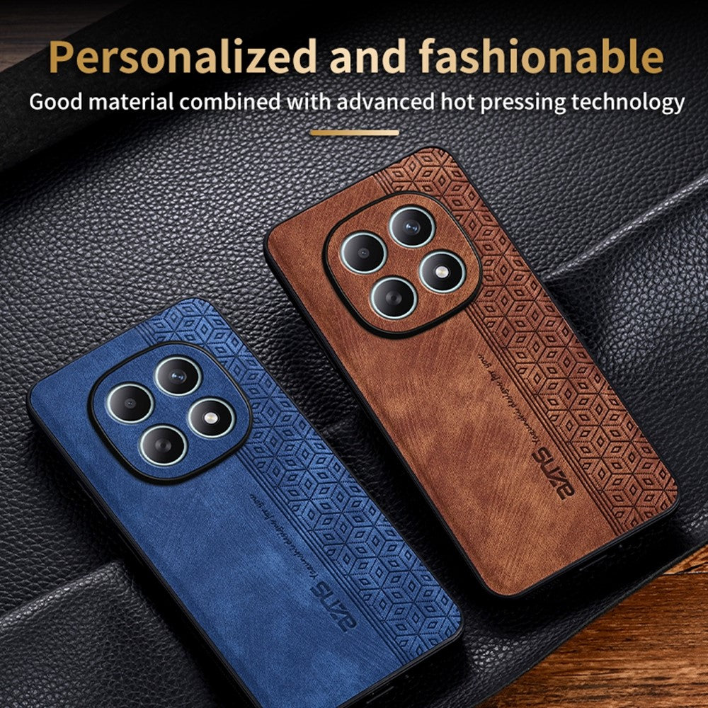 AZNS For Xiaomi Redmi Note 15 4G (Global) Case PU Leather Covered TPU Phone Protective Cover
