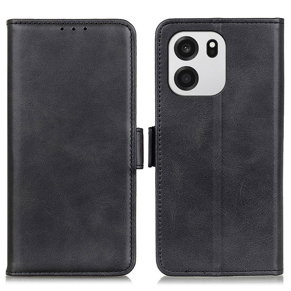 OnePlus Nord CE6 5G / Nord 6 5G / Turbo 6V 5G / Turbo 6 5G skal stativ PU-läder med kohudstruktur
