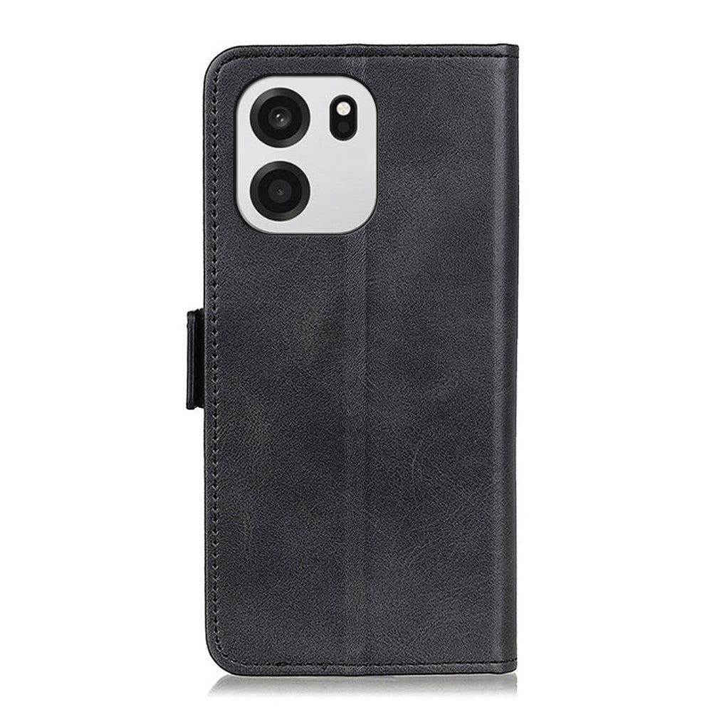 OnePlus Nord CE6 5G / Nord 6 5G / Turbo 6V 5G / Turbo 6 5G skal stativ PU-läder med kohudstruktur