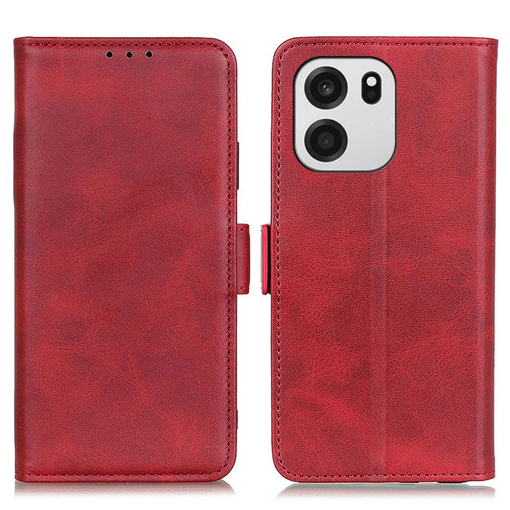 For OnePlus Nord CE6 5G / Nord 6 5G / Turbo 6V 5G / Turbo 6 5G Case Stand Cowhide Texture PU Leather Phone Cover