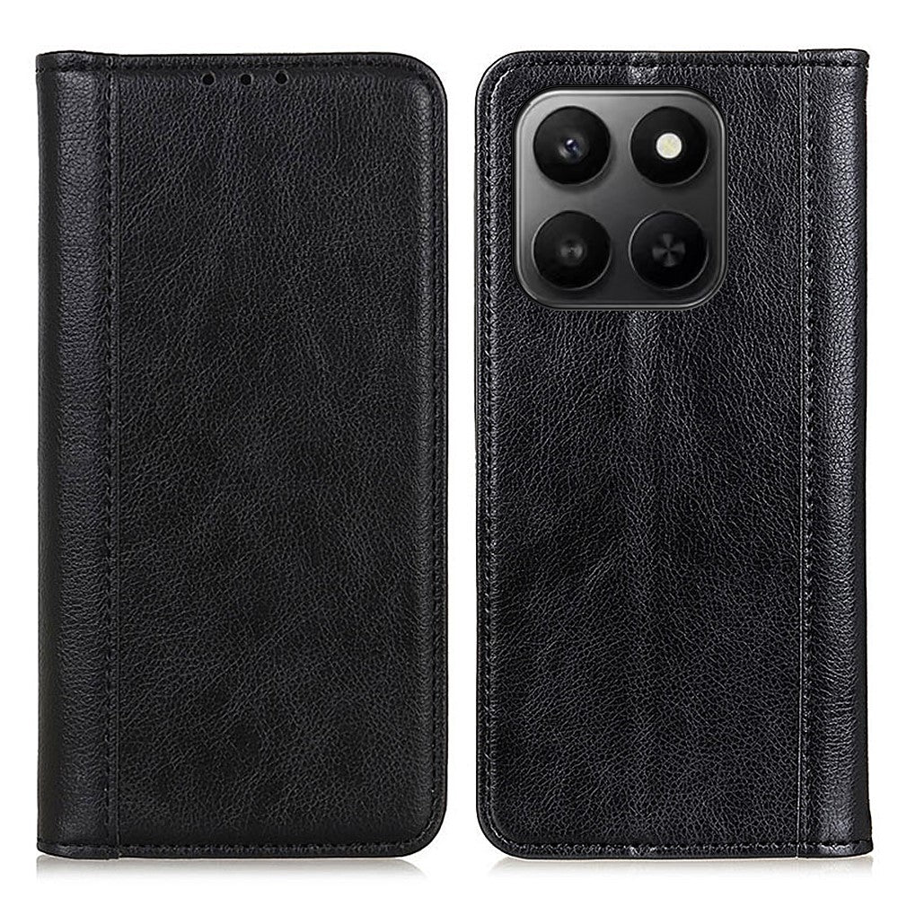 Stand Case For Honor X7d 5G / X7d 4G / 400 Smart 4G / 400 Smart 5G Split Leather Litchi Texture Wallet Phone Cover