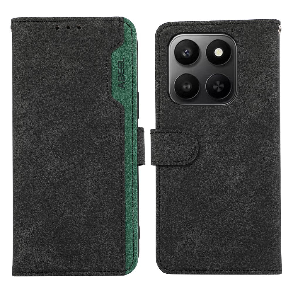 ABEEL Leather Case For Honor X7d 5G  /  X7d 4G  /  400 Smart 4G  /  400 Smart 5G Color Splicing Flip Phone Cover RFID Blocking