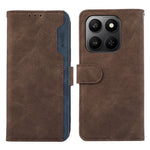 ABEEL Leather Case For Honor X7d 5G  /  X7d 4G  /  400 Smart 4G  /  400 Smart 5G Color Splicing Flip Phone Cover RFID Blocking