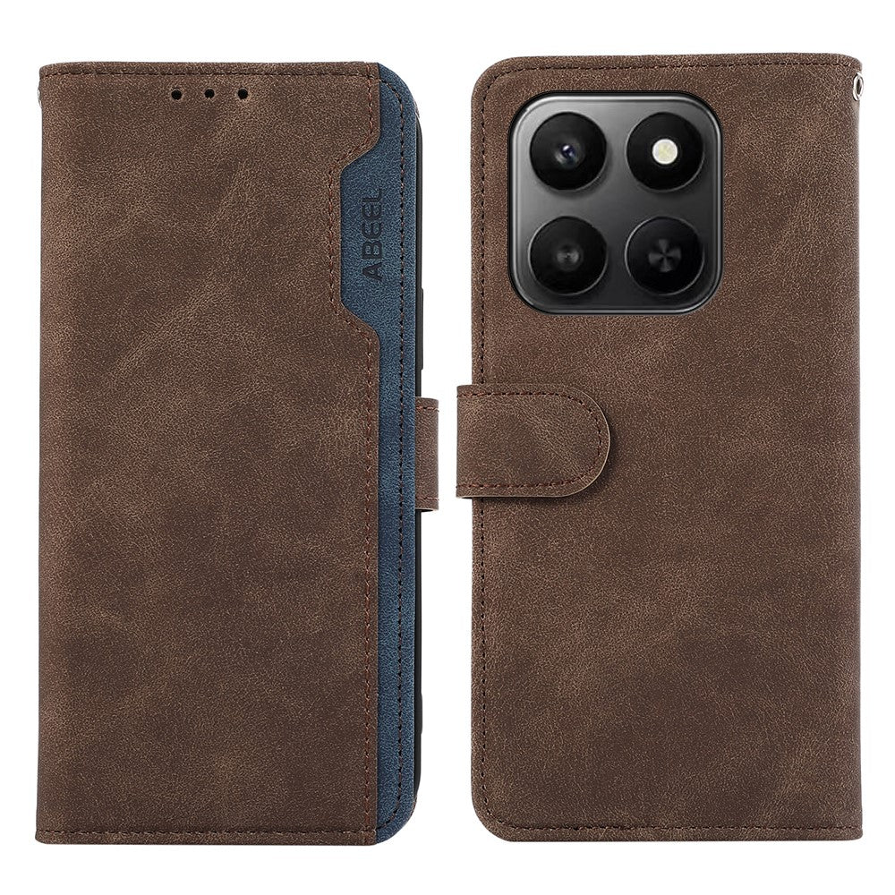 ABEEL Leather Case For Honor X7d 5G  /  X7d 4G  /  400 Smart 4G  /  400 Smart 5G Color Splicing Flip Phone Cover RFID Blocking