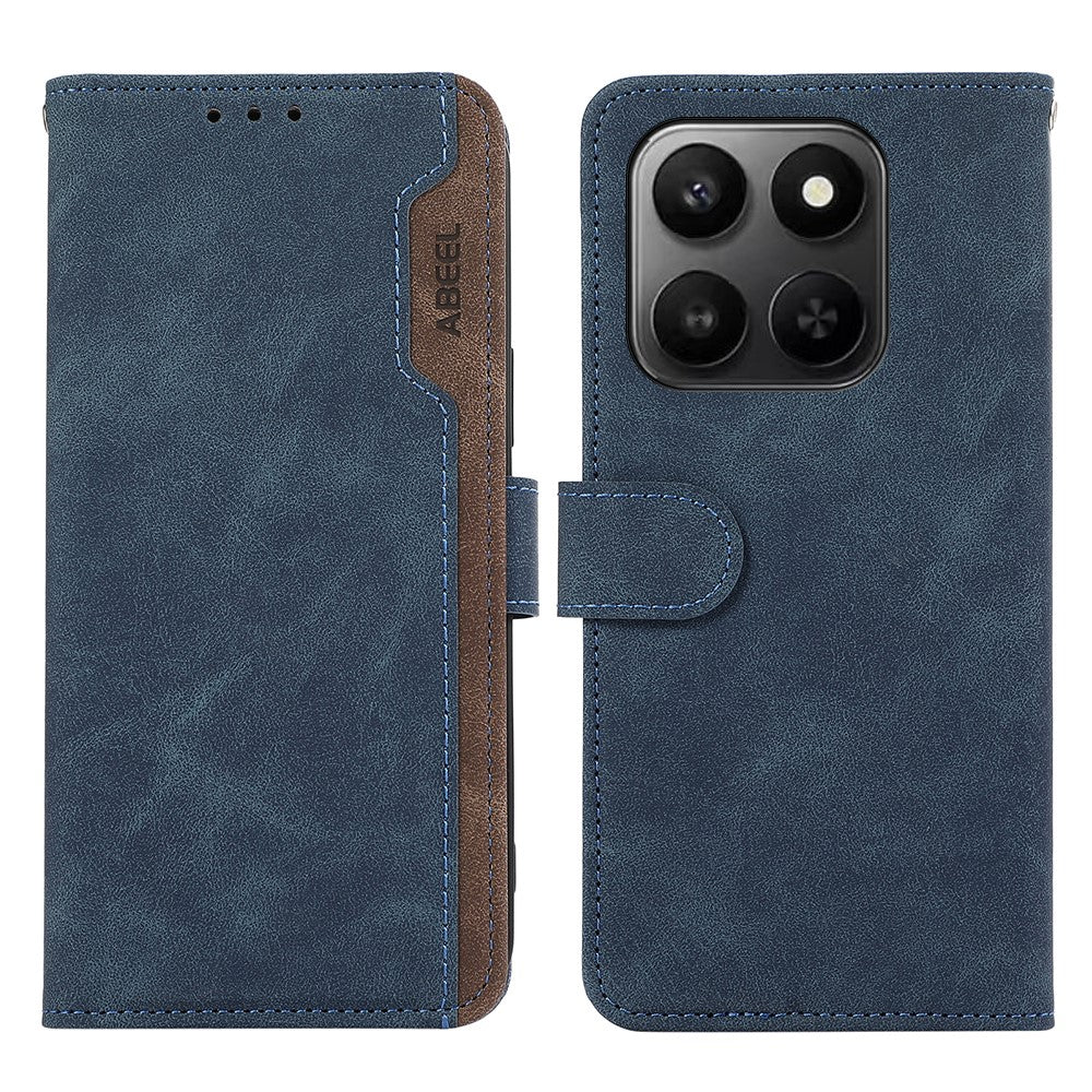 ABEEL Leather Case For Honor X7d 5G  /  X7d 4G  /  400 Smart 4G  /  400 Smart 5G Color Splicing Flip Phone Cover RFID Blocking