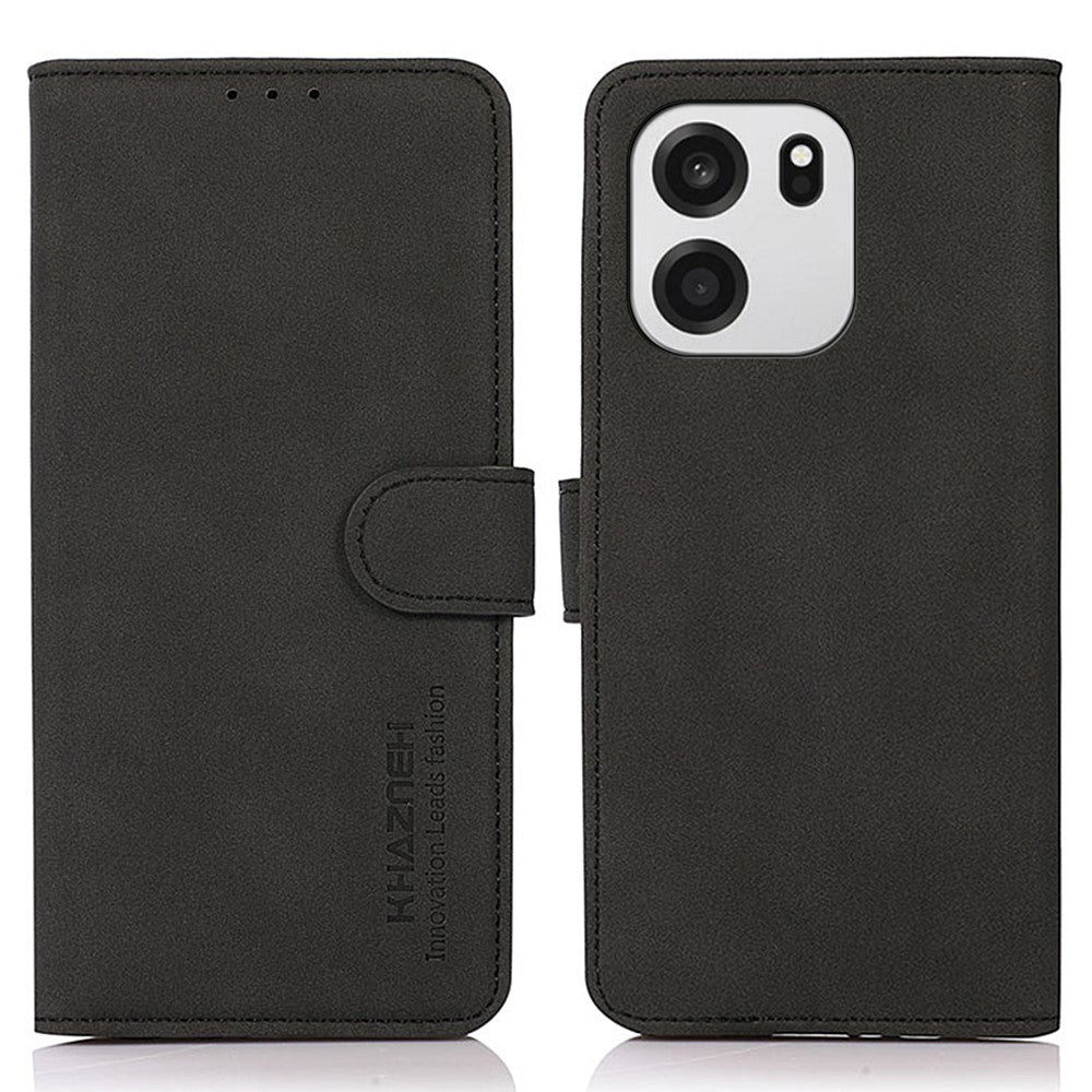 KHAZNEH Skal til OnePlus Nord CE6 5G / Nord 6 5G / Turbo 6V 5G / Turbo 6 5G Ridsefast PU-læder-pung-etui med stativ