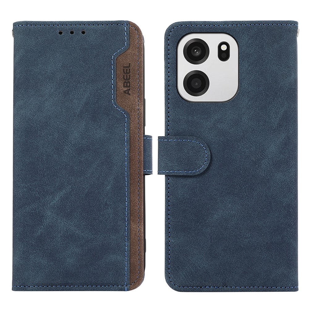 ABEEL För OnePlus Nord CE6 5G / Nord 6 5G / Turbo 6V 5G / Turbo 6 5G Skal Färgskarvning Läder Flip mobilskal RFID-blockering