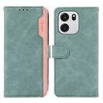 ABEEL För OnePlus Nord CE6 5G / Nord 6 5G / Turbo 6V 5G / Turbo 6 5G Skal Färgskarvning Läder Flip mobilskal RFID-blockering