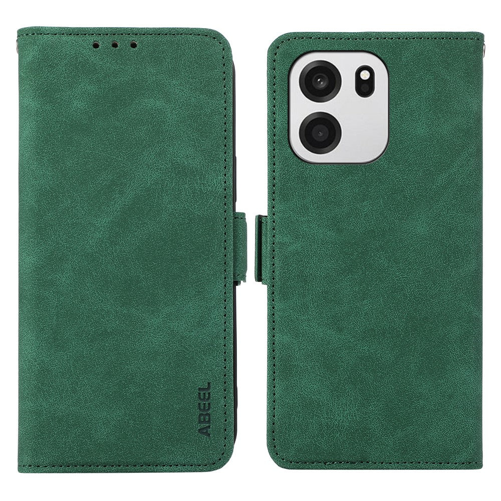 ABEEL til OnePlus Nord CE6 5G / Nord 6 5G / Turbo 6V 5G / Turbo 6 5G, etui i PU-læder, folio, stativ, View, RFID-blokerende mobilcover