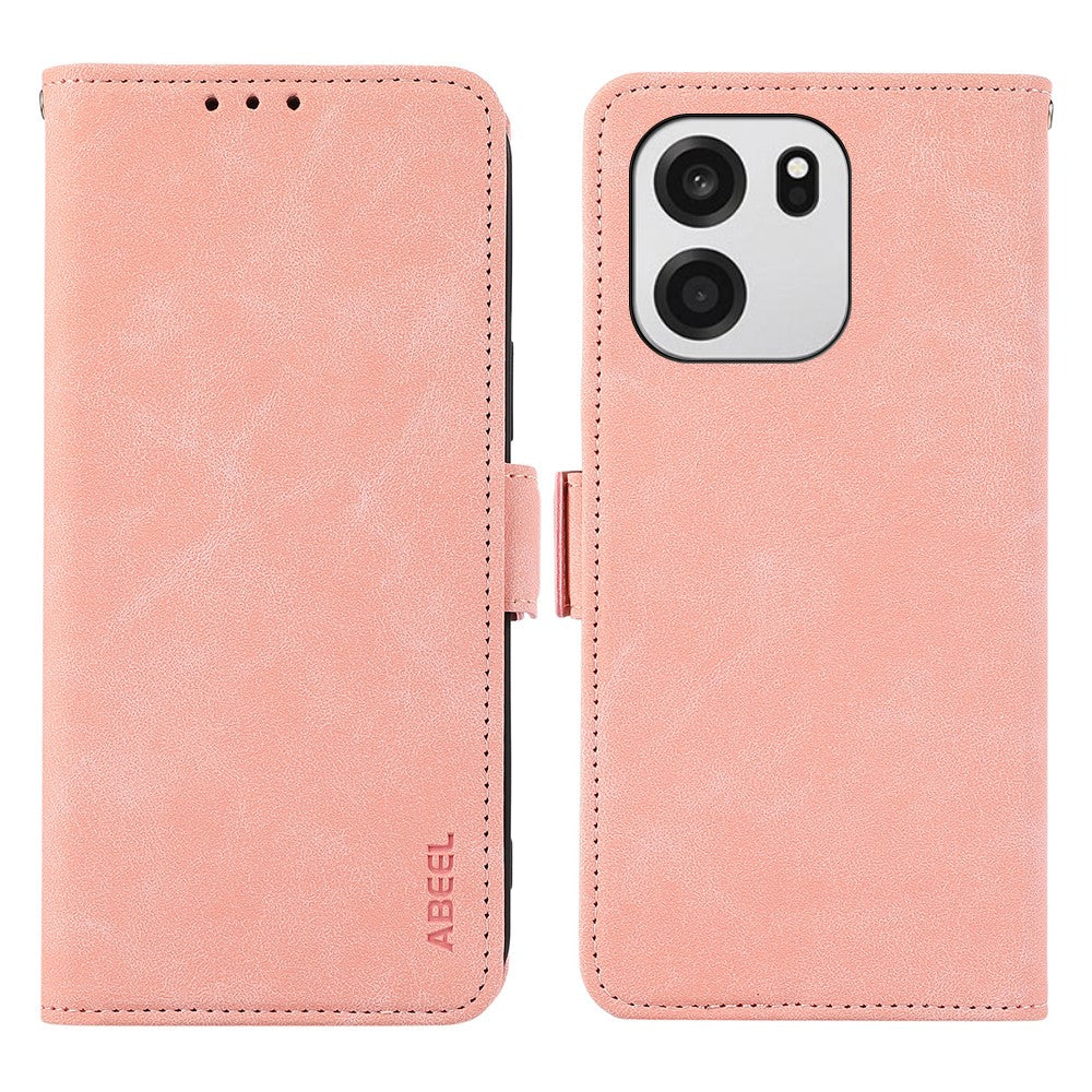 ABEEL til OnePlus Nord CE6 5G / Nord 6 5G / Turbo 6V 5G / Turbo 6 5G, etui i PU-læder, folio, stativ, View, RFID-blokerende mobilcover
