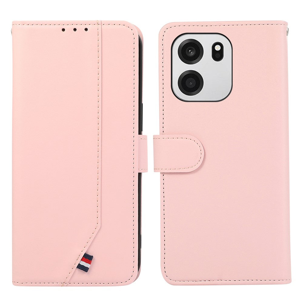 OnePlus Nord CE6 5G / Nord 6 5G / Turbo 6V 5G / Turbo 6 5G-skal, RFID-blockerande läderfodral med fällbart lock