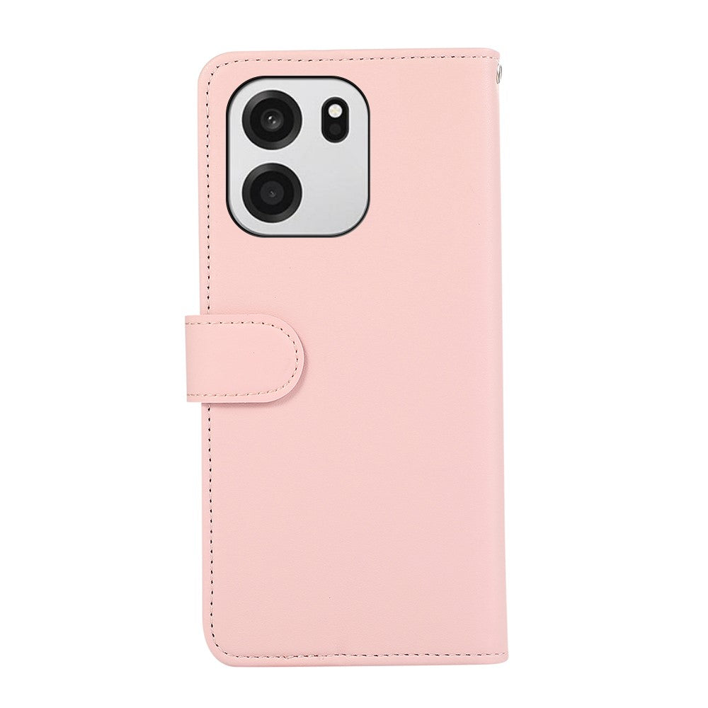 OnePlus Nord CE6 5G / Nord 6 5G / Turbo 6V 5G / Turbo 6 5G-skal, RFID-blockerande läderfodral med fällbart lock