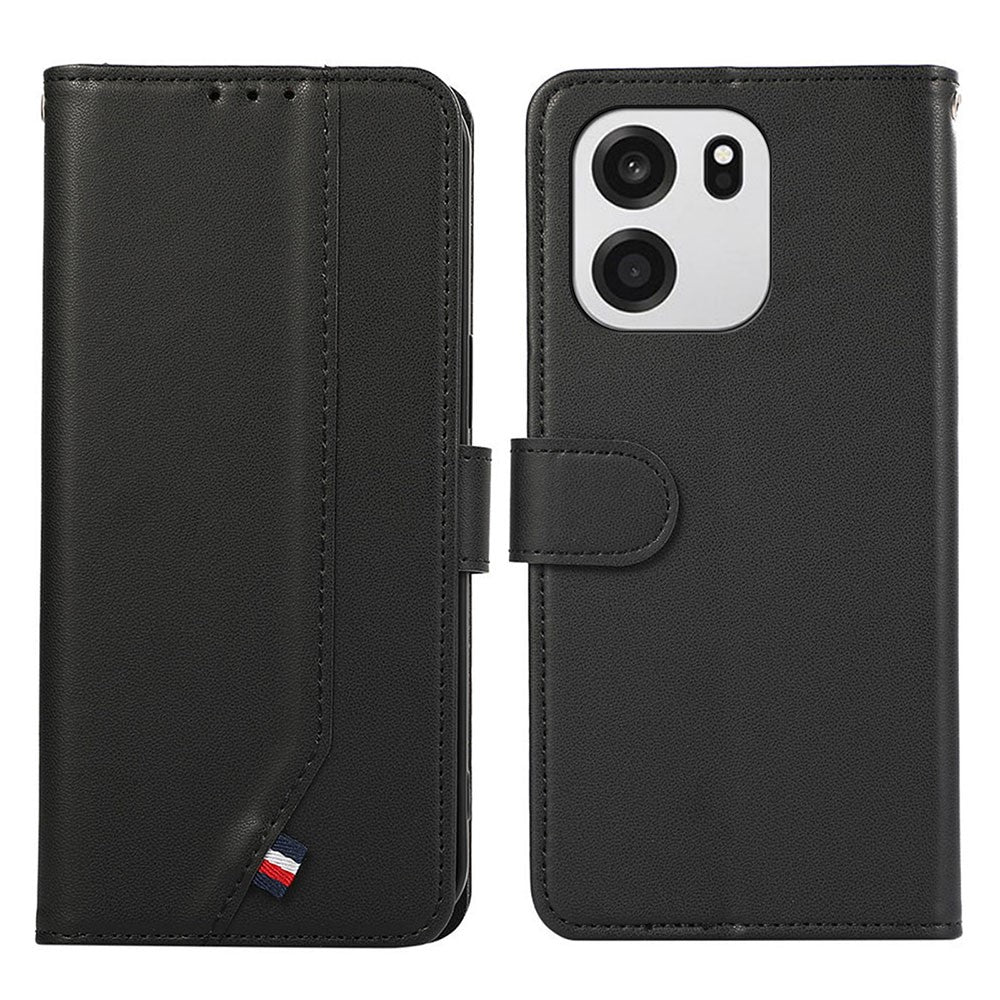 OnePlus Nord CE6 5G / Nord 6 5G / Turbo 6V 5G / Turbo 6 5G-skal, RFID-blockerande läderfodral med fällbart lock
