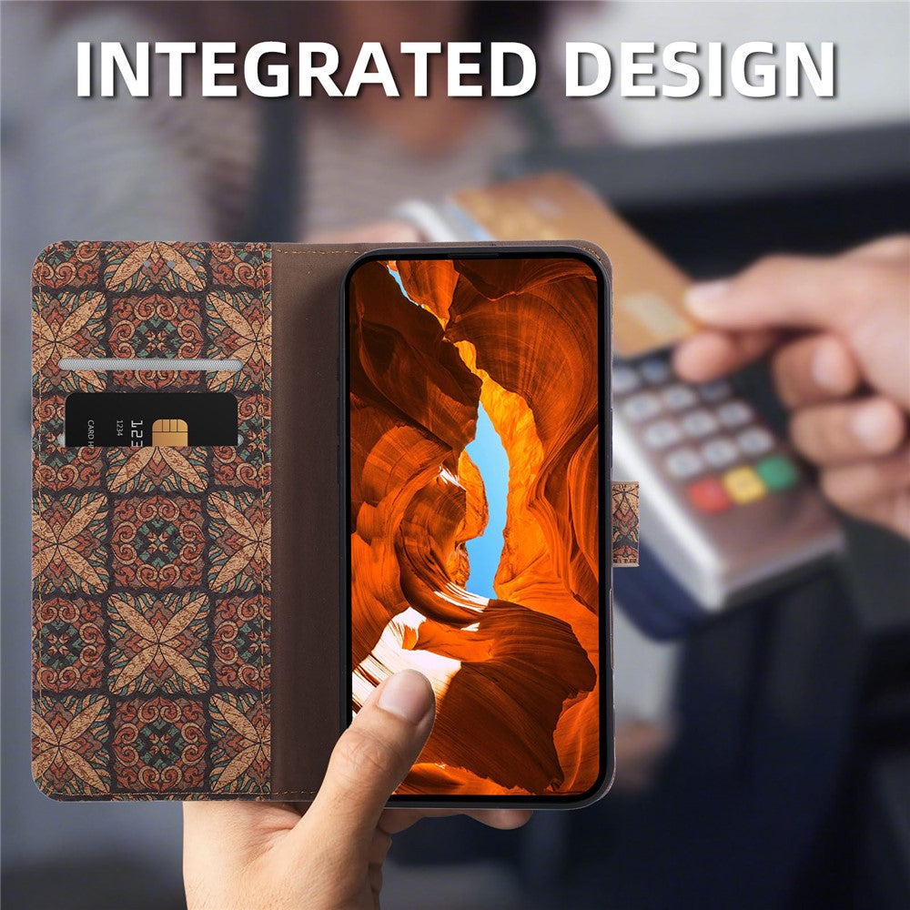 Leather Wallet Case For Honor X7d 5G / X7d 4G / 400 Smart 4G / 400 Smart 5G Bohemian-style TPU PU Phone Cover with Stand