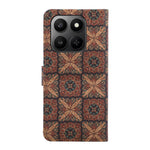 Leather Wallet Case For Honor X7d 5G / X7d 4G / 400 Smart 4G / 400 Smart 5G Bohemian-style TPU PU Phone Cover with Stand