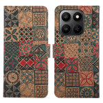 Leather Wallet Case For Honor X7d 5G / X7d 4G / 400 Smart 4G / 400 Smart 5G Bohemian-style TPU PU Phone Cover with Stand