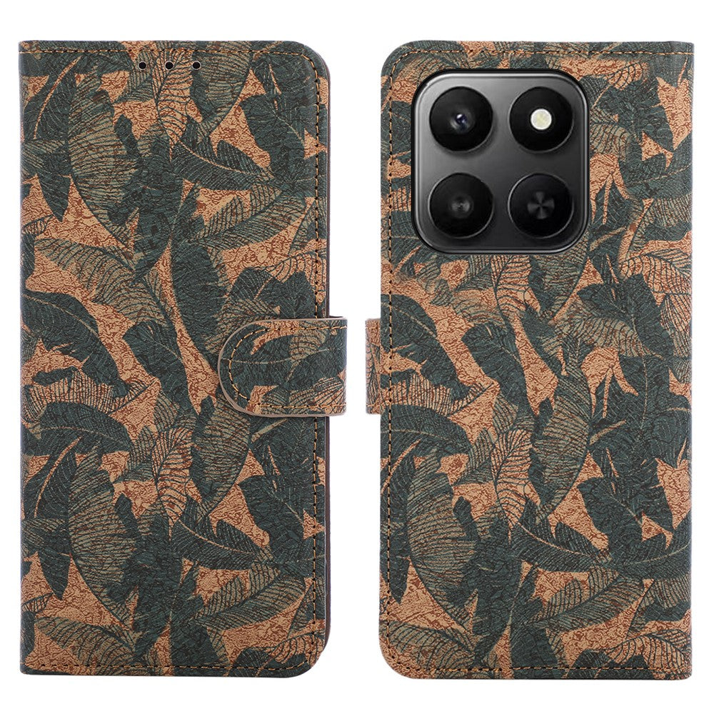 Leather Wallet Case For Honor X7d 5G / X7d 4G / 400 Smart 4G / 400 Smart 5G Bohemian-style TPU PU Phone Cover with Stand
