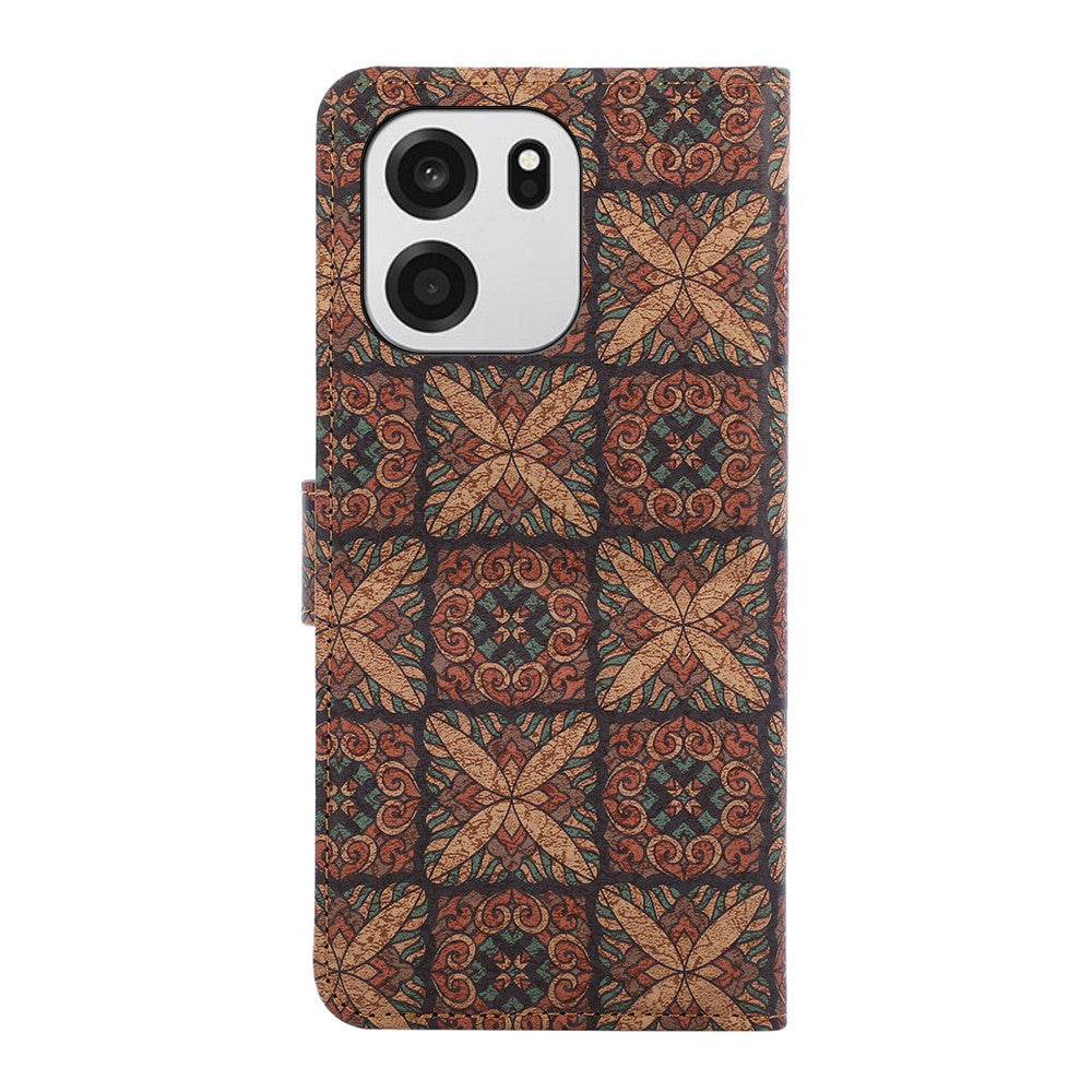OnePlus Nord CE6 5G / Nord 6 5G / Turbo 6V 5G / Turbo 6 5G Läderplånboksfodral Bohemiskt TPU PU mobilskal med Stativ