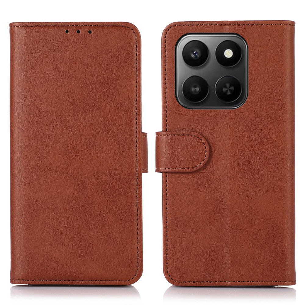 Leather Case For Honor X7d 5G  /  X7d 4G  /  400 Smart 4G  /  400 Smart 5G Cowhide Texture Wallet Phone Cover with Stand