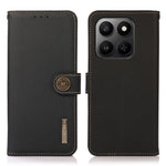 KHAZNEH Telefoncover til Honor X7d 5G / X7d 4G / 400 Smart 4G / 400 Smart 5G Ægte okselæder RFID-blokerende pungcover
