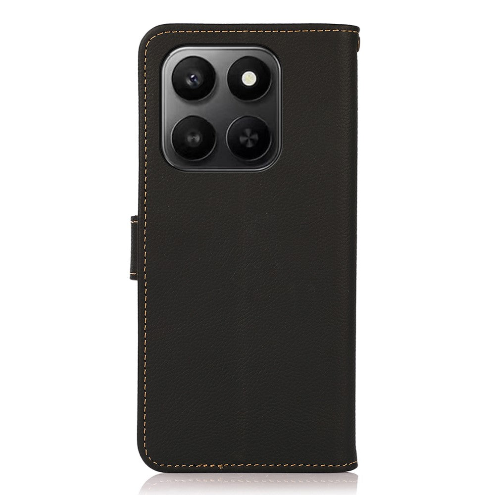 KHAZNEH Telefoncover til Honor X7d 5G / X7d 4G / 400 Smart 4G / 400 Smart 5G Ægte okselæder RFID-blokerende pungcover